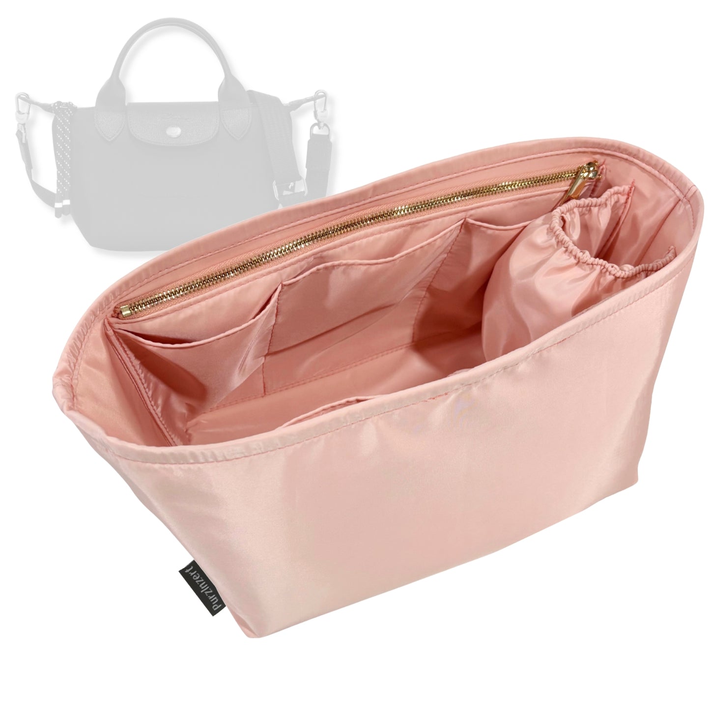 Bag Insert for (Longchamp, Le Pliage Energy XS Handbag) Organizer Tote Purse Organiser Liner Shaper [Premium Nylon Material]