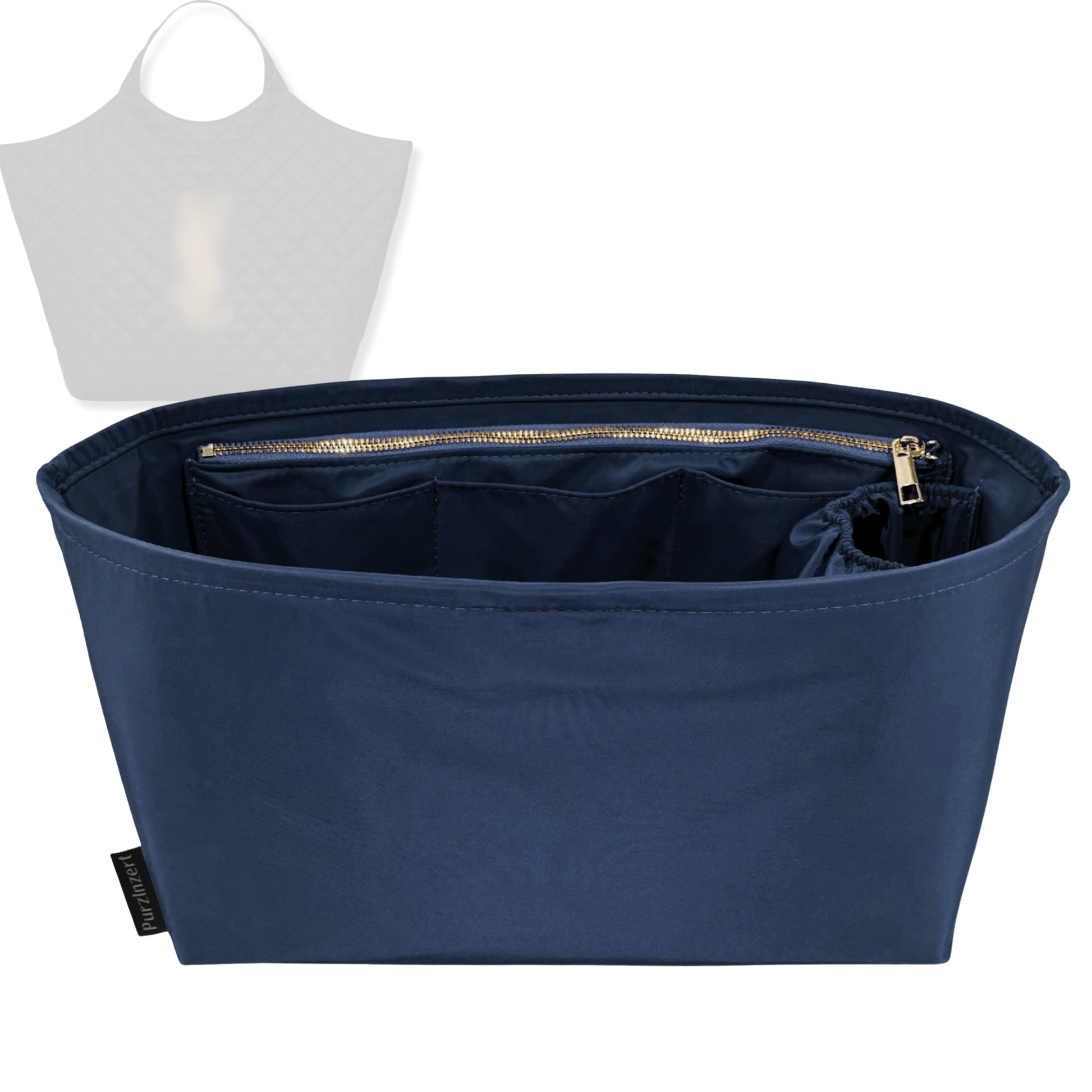 Bag Insert for (Saint Laurent (YSL), ICARE maxi shopping bag in quilted lambskin) Organizer Tote Purse Organiser Liner Shaper [Premium Nylon Material]