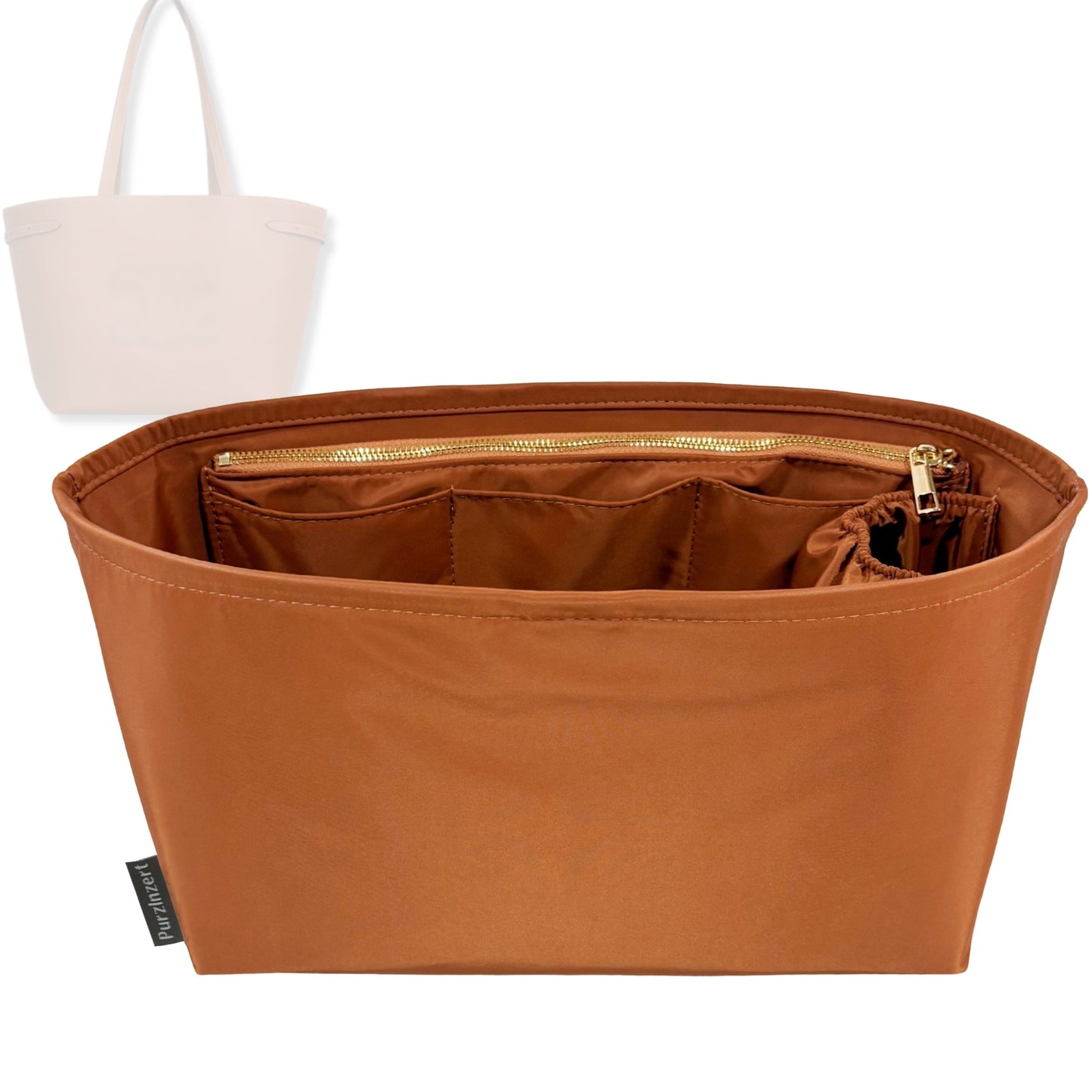 Bag Insert for (Celine, SMALL CABAS ANAIS CUIR TRIOMPHE in Grained calfskin) Organizer Tote Purse Organiser Liner Shaper [Premium Nylon Material]