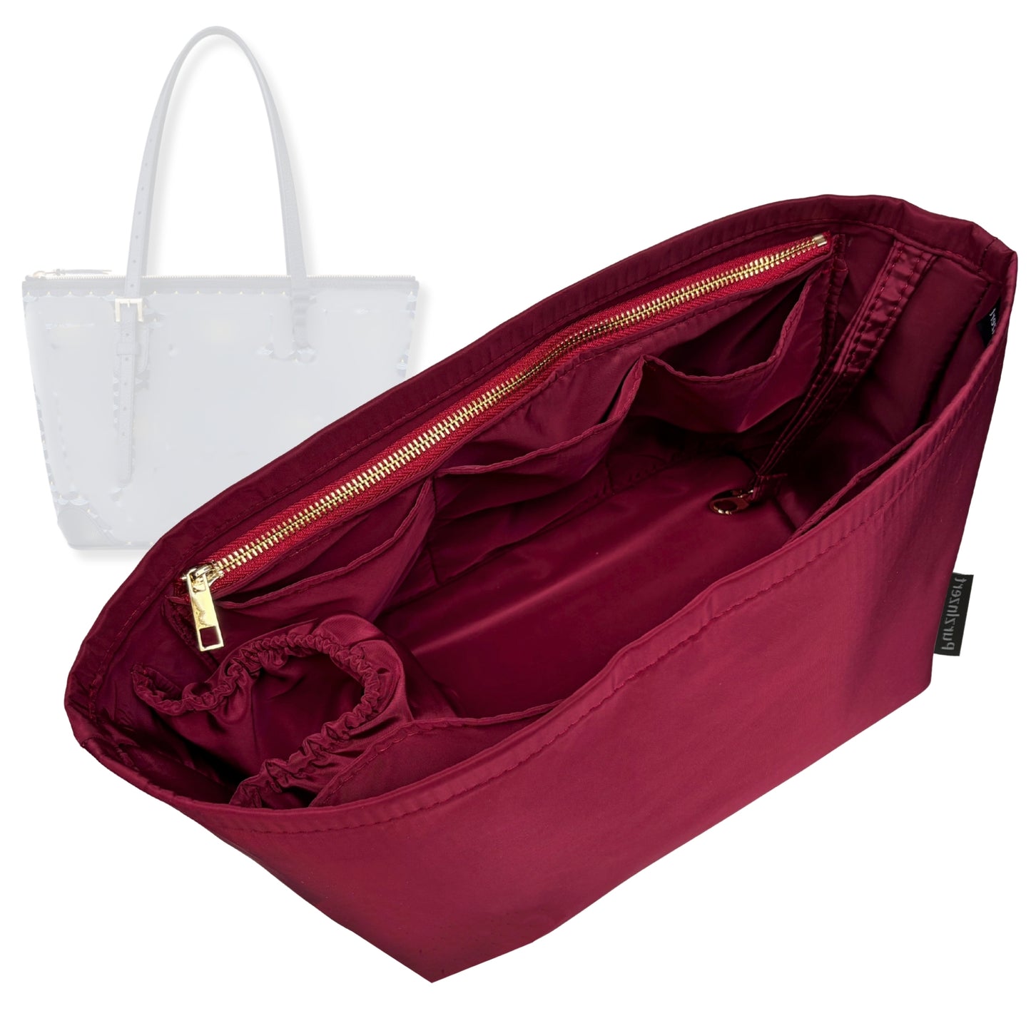 Bag Insert for (, Daily Battle 27 Zip) Organizer Tote Purse Organiser Liner Shaper [Premium Nylon Material]