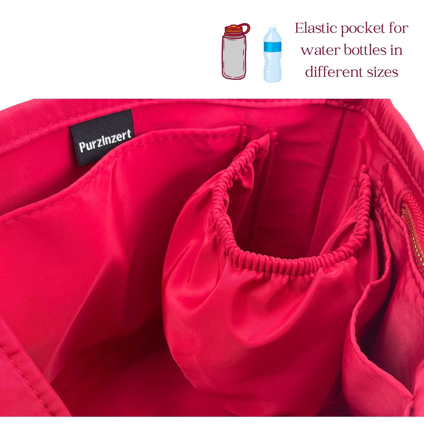 Bag Insert for (Coach, Station Tote) Organizer of Nylon Fabric