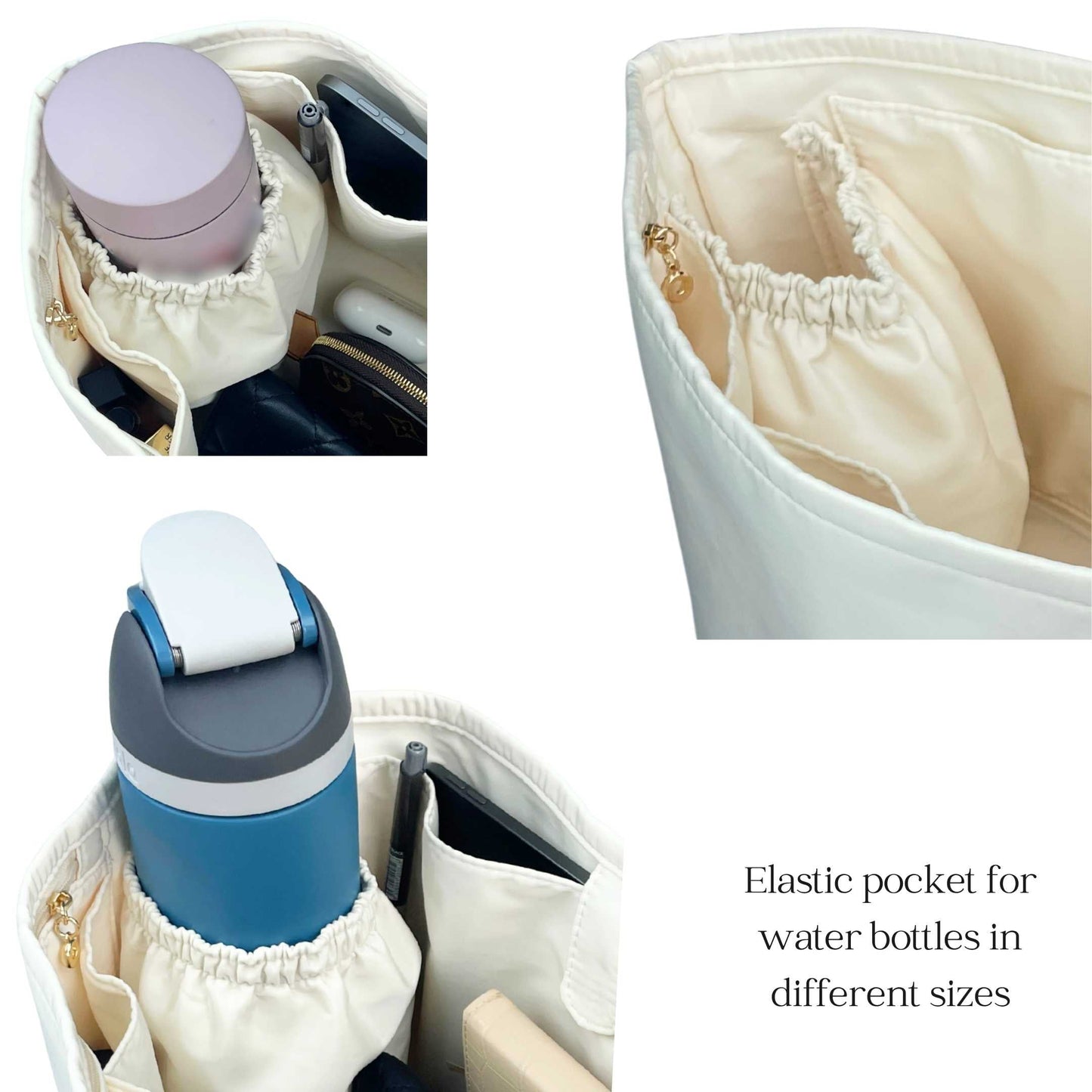 Bag Insert for (Ralph Lauren, Nylon Medium Keaton Tote Bag) Organizer of Nylon Fabric