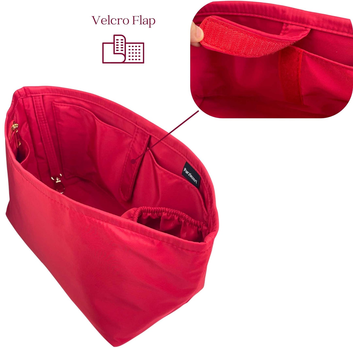 Bag Insert for (Ralph Lauren, Nylon Medium Keaton Tote Bag) Organizer of Nylon Fabric