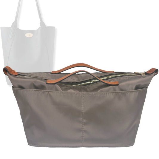 Bag Insert for (Mulberry, North South Bayswater Tote) Organizer Tote Purse Organiser Liner Shaper [Premium Nylon Material]