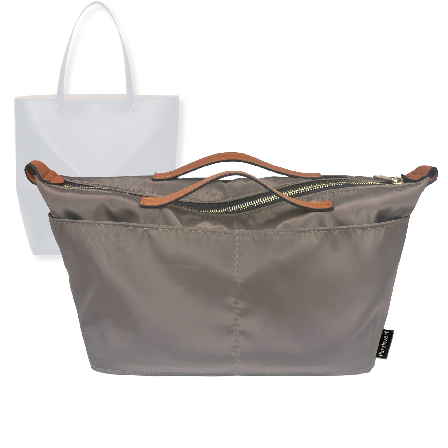 Bag Insert for (Loewe, XL Puzzle Fold Tote) Organizer Tote Purse Organiser Liner Shaper [Premium Nylon Material]