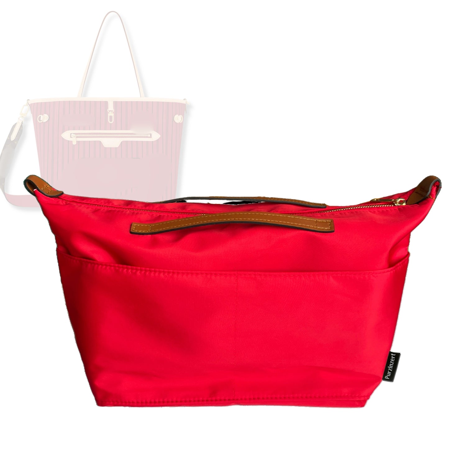 Bag Insert for (LV, Neverfull Bandouliere Inside Out MM) Organizer Tote Purse Organiser Liner Shaper [Premium Nylon Material]