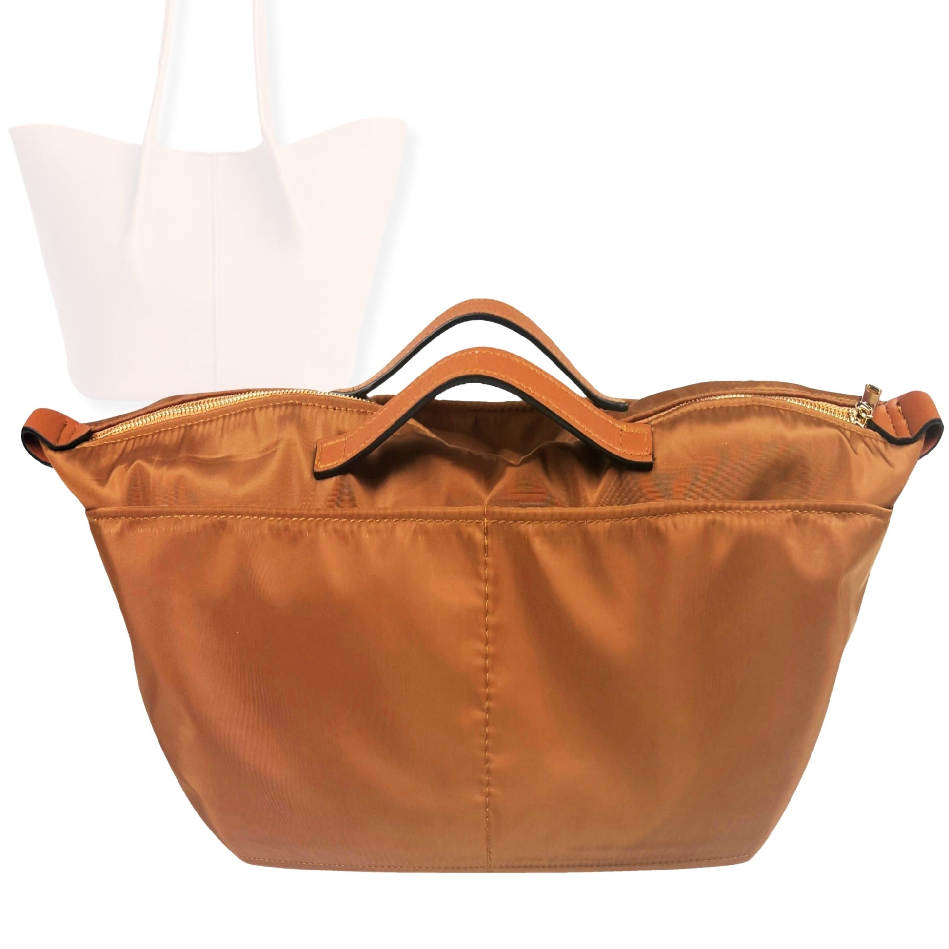 Bag Insert for (Portland Leather Goods, Devan Bucket Tote Large) Organizer Tote Purse Organiser Liner Shaper [Premium Nylon Material]