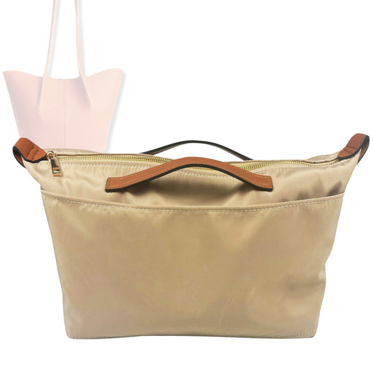 Bag Insert for (Portland Leather Goods, Devan Bucket Tote Classic) Organizer Tote Purse Organiser Liner Shaper [Premium Nylon Material]