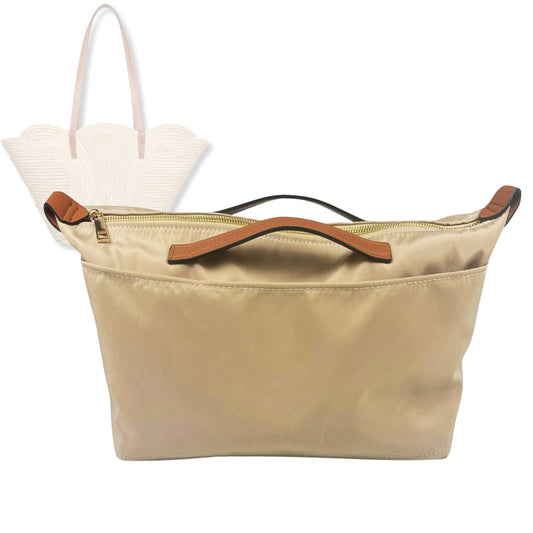 Bag Insert for (Celine, Classic Panier Braided Triomphe Small) Organizer Tote Purse Organiser Liner Shaper [Premium Nylon Material]