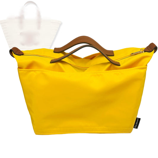 Bag Insert for (Celine, Classic Panier in Palm Leaves and Calfskin Teen) Organizer Tote Purse Organiser Liner Shaper [Premium Nylon Material]