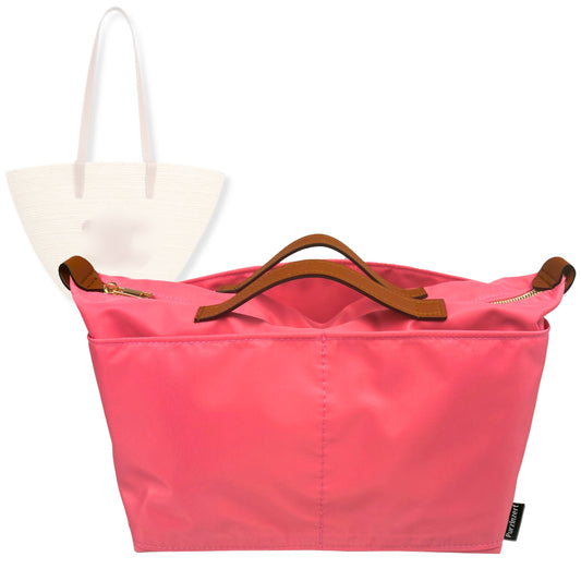 Bag Insert for (Celine, Classic Panier in Raffia and Calfskin Medium) Organizer Tote Purse Organiser Liner Shaper [Premium Nylon Material]