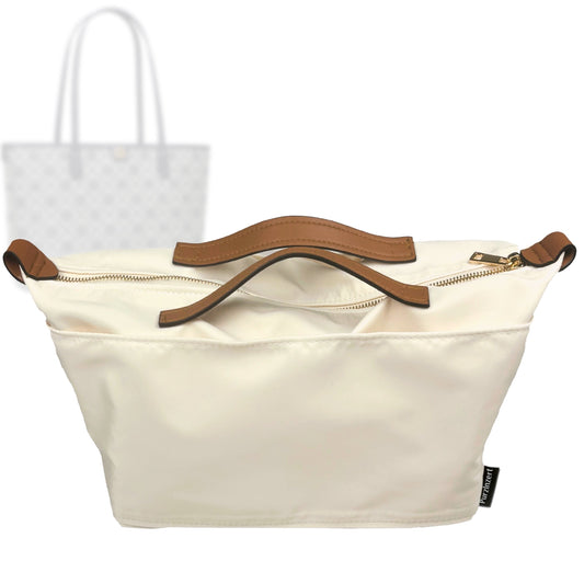 Bag Insert for (Tory Burch, Small T Monogram Zip Tote) Organizer Tote Purse Organiser Liner Shaper [Premium Nylon Material]