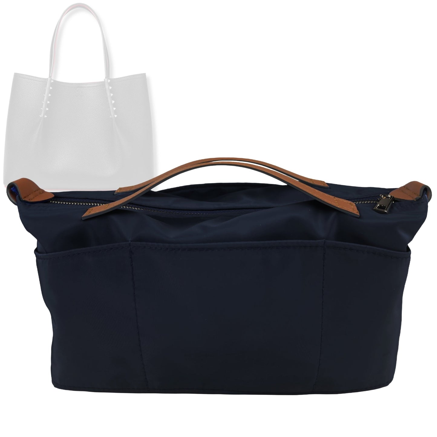 Bag Insert for (Christian Louboutin, Cabarock Small Tote) Organizer Tote Purse Organiser Liner Shaper [Premium Nylon Material]
