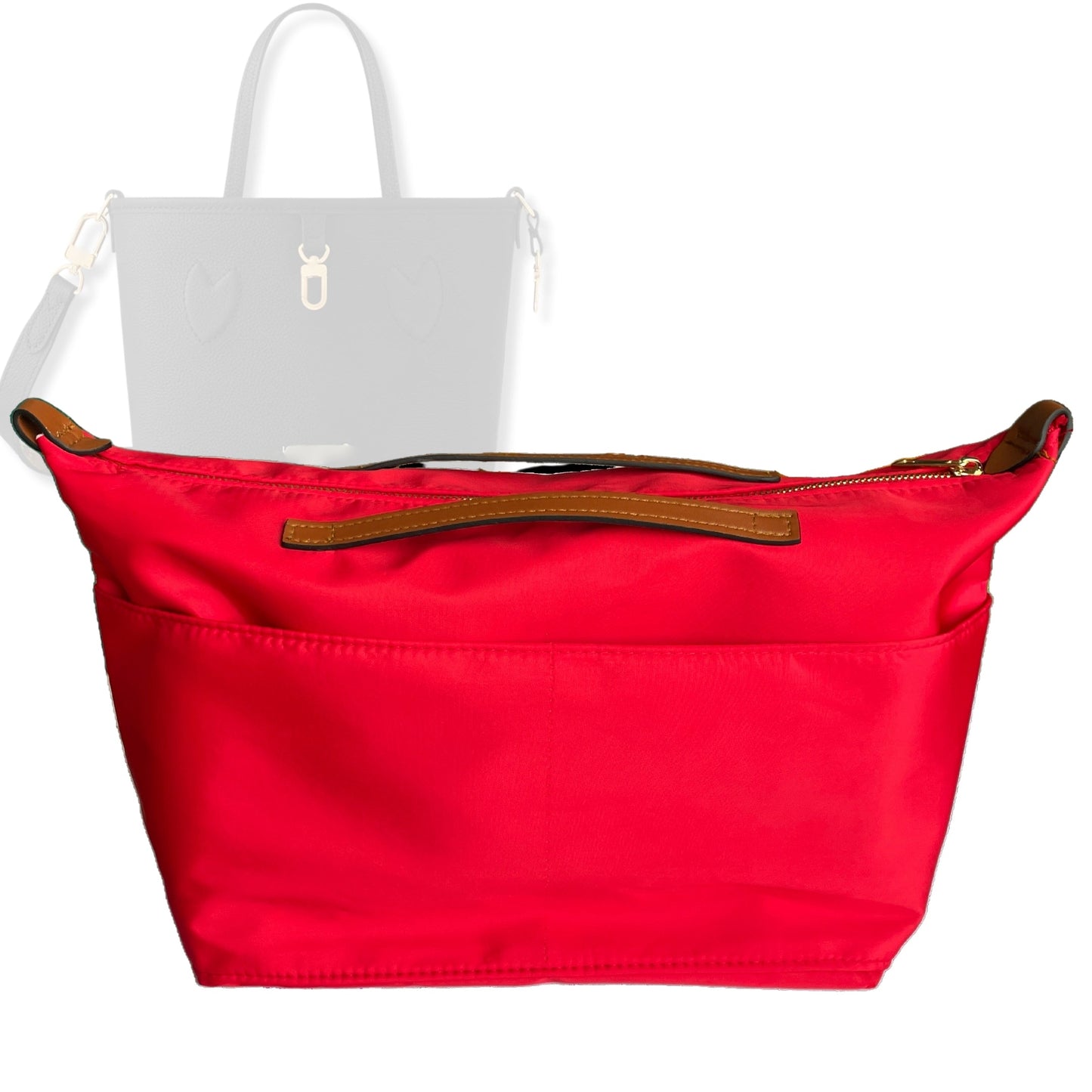 Bag Insert for (LV, Neverfull Bandoulière Inside Out BB) Organizer Tote Purse Organiser Liner Shaper [Premium Nylon Material]