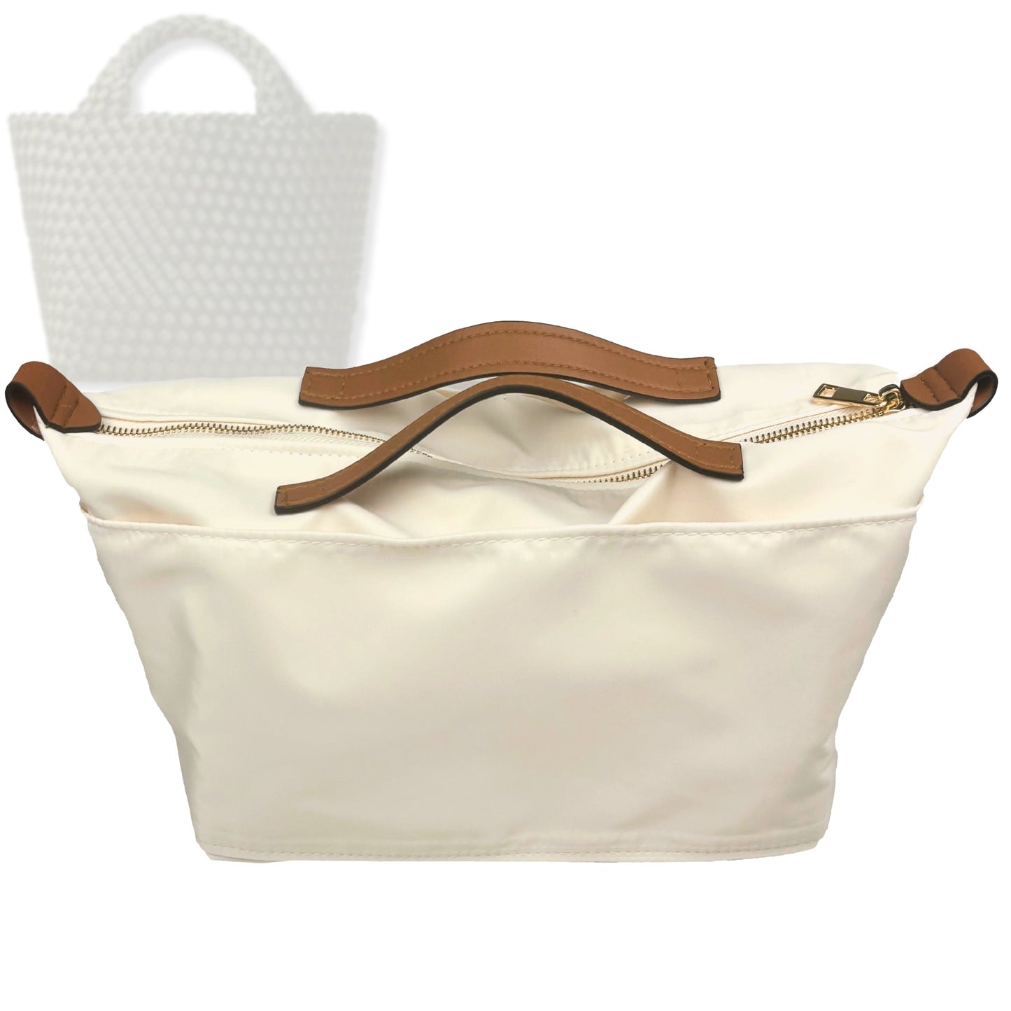 Bag Insert for (Naghedi, St Barths Medium Tote) Organizer Tote Purse Organiser Liner Shaper [Premium Nylon Material]