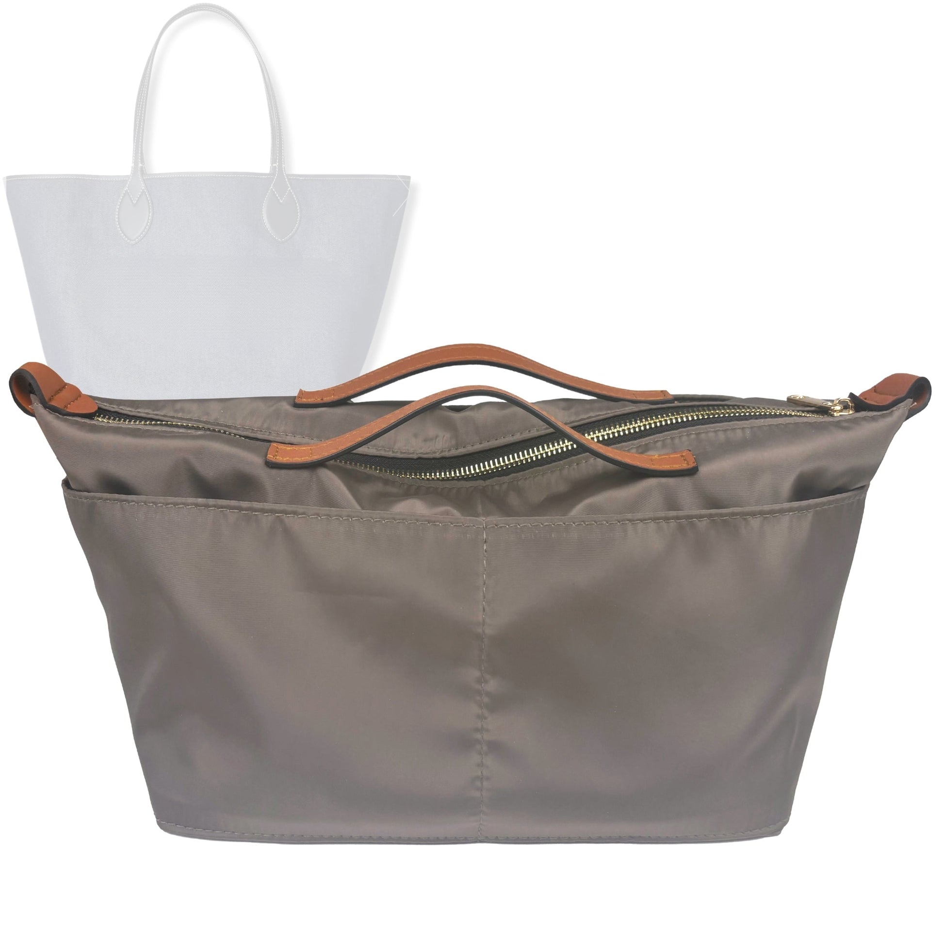 Bag Insert for (Gucci, Totissima large tote) Organizer Tote Purse Organiser Liner Shaper [Premium Nylon Material]