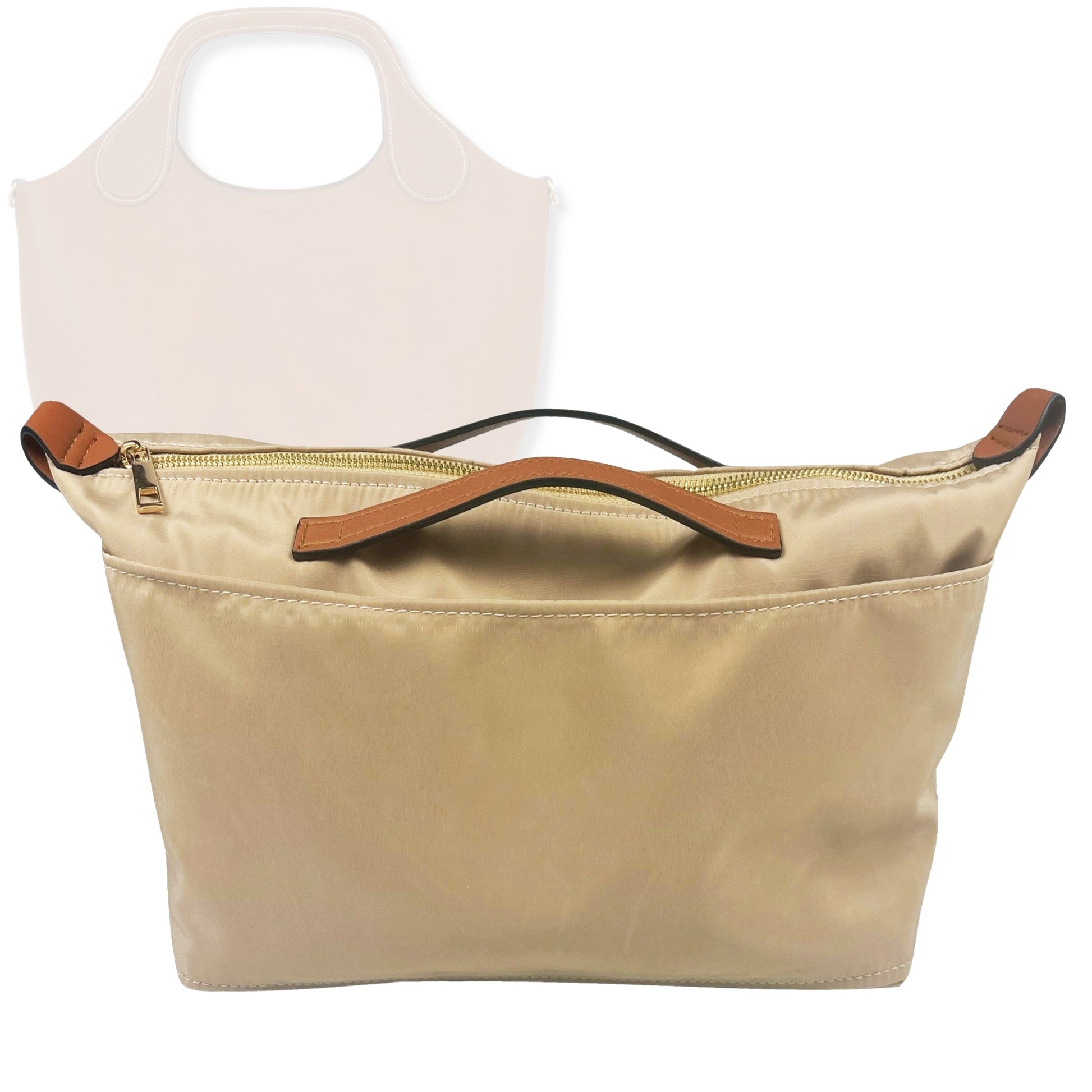 Bag Insert for (Peter Nitz, Large Libby Tote in Arosa Calf) Organizer Tote Purse Organiser Liner Shaper [Premium Nylon Material]