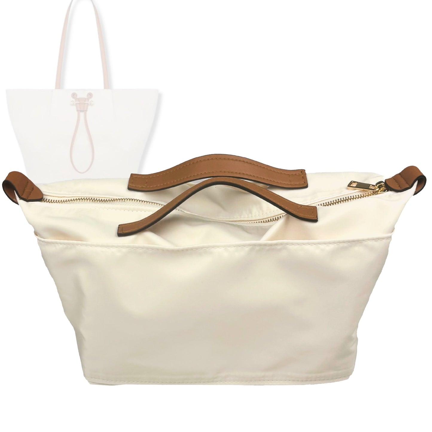 Bag Insert for (Strathberry, Osette Shopper) Organizer Tote Purse Organiser Liner Shaper [Premium Nylon Material]