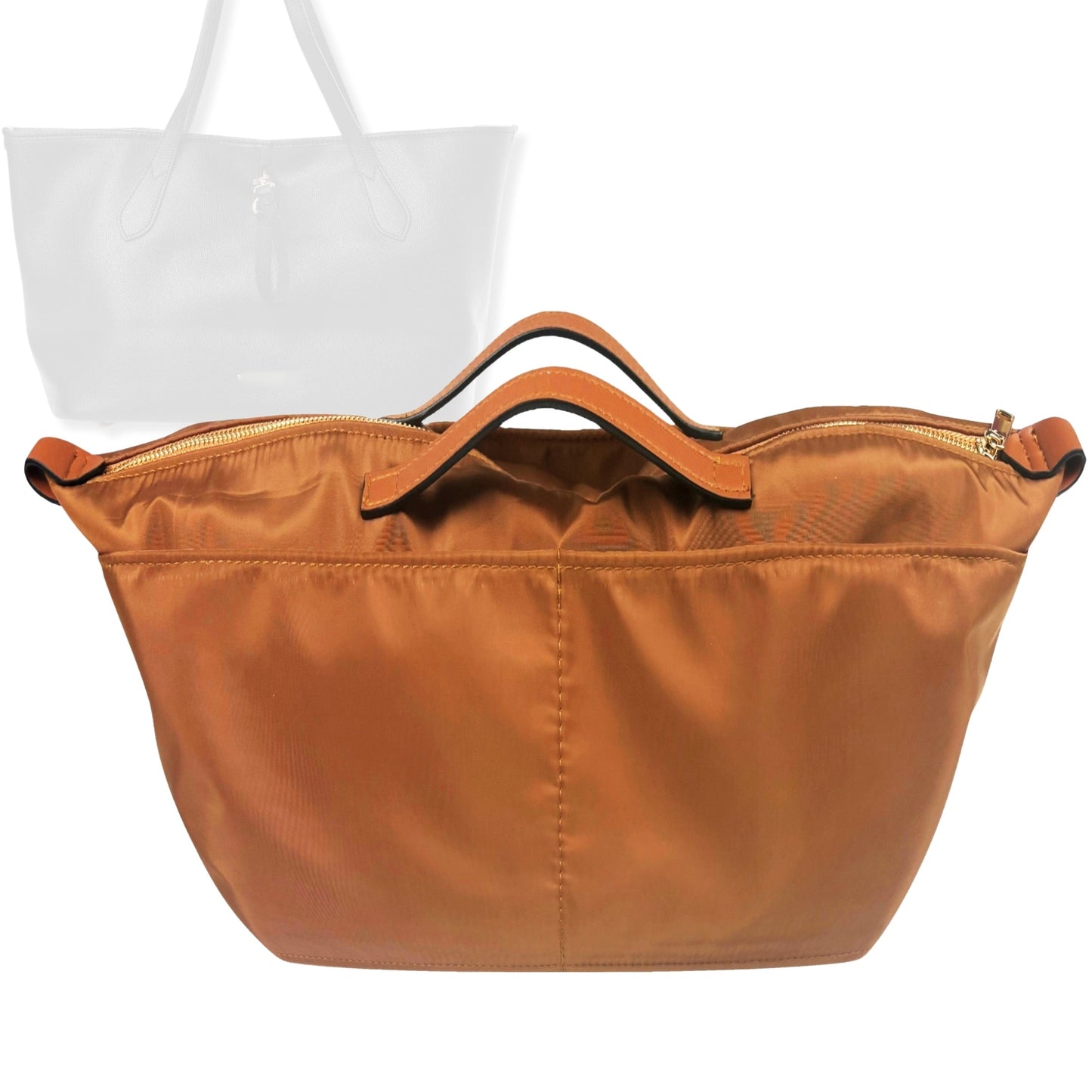 Bag Insert for (Burberry, Medium Honeybrook Tote) Organizer Tote Purse Organiser Liner Shaper [Premium Nylon Material]