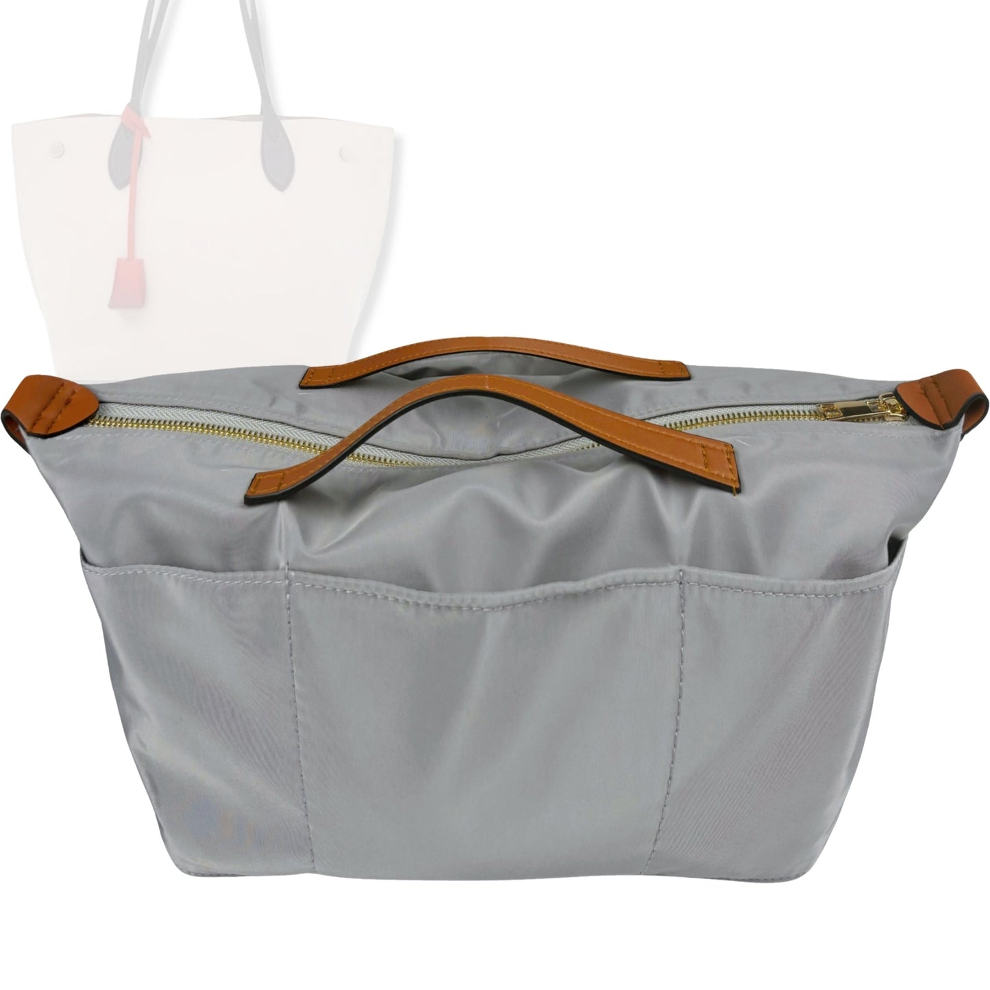 Bag Insert for (LV, LockMe Go Tote Bag) Organizer Tote Purse Organiser Liner Shaper [Premium Nylon Material]