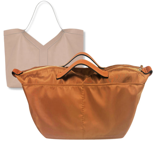 Bag Insert for (Saint Laurent (YSL), Y Large tote) Organizer Tote Purse Organiser Liner Shaper [Premium Nylon Material]