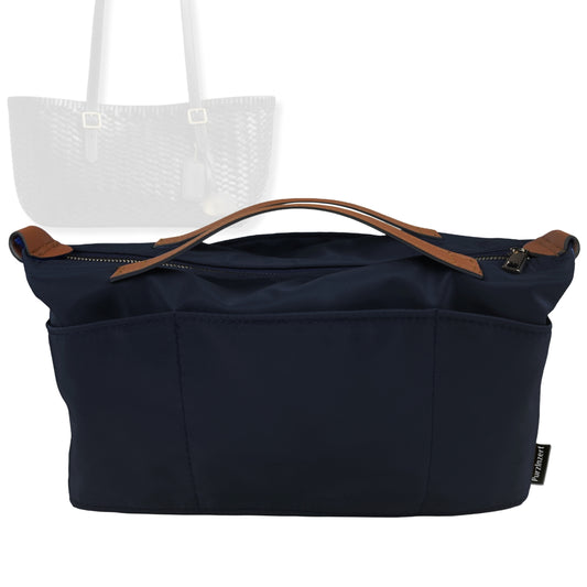 Bag Insert for (Coach, Woven Leather Swing Tote) Organizer Tote Purse Organiser Liner Shaper [Premium Nylon Material]