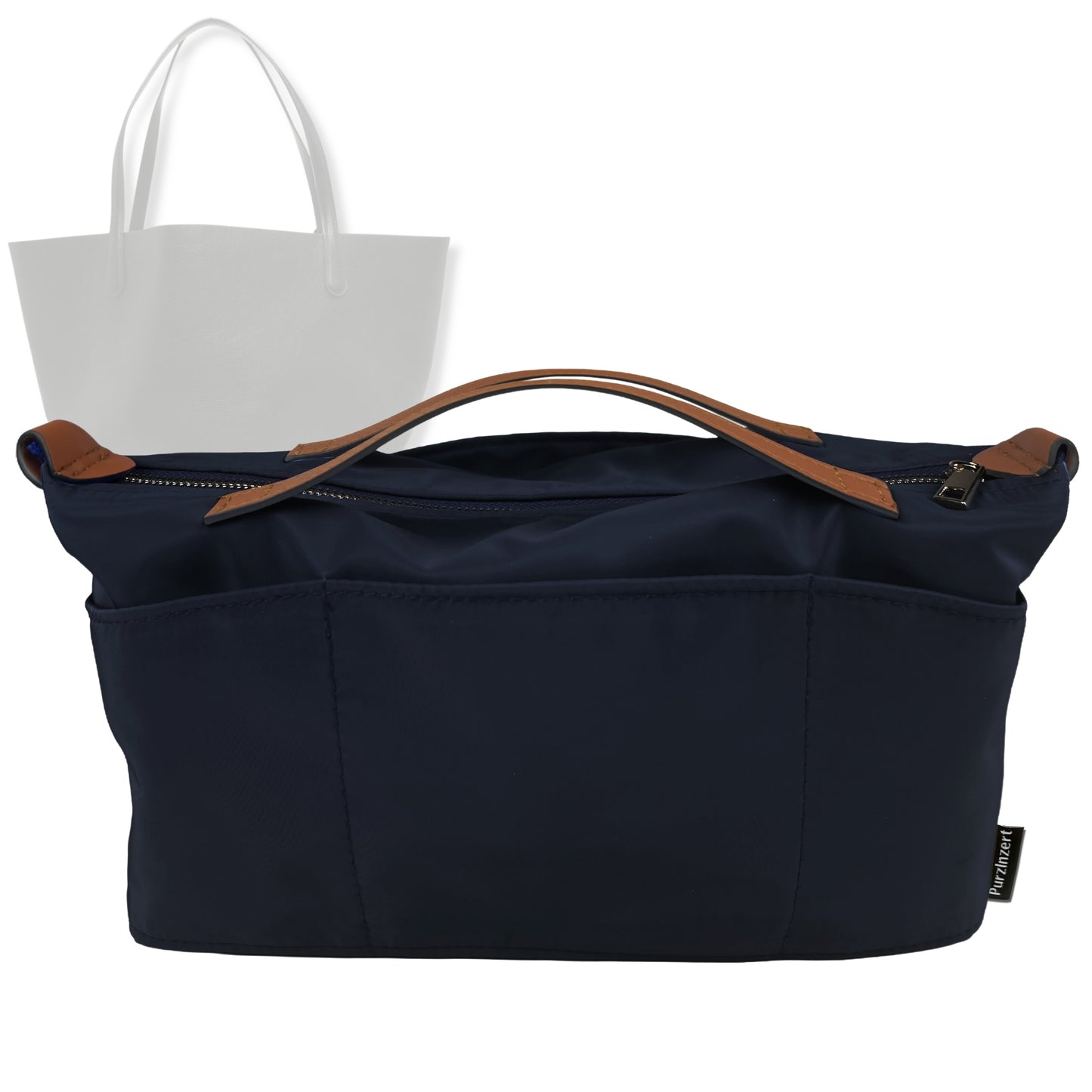 Bag Insert for (Mansur Gavriel, Everyday Soft Tote Bag) Organizer Tote Purse Organiser Liner Shaper [Premium Nylon Material]