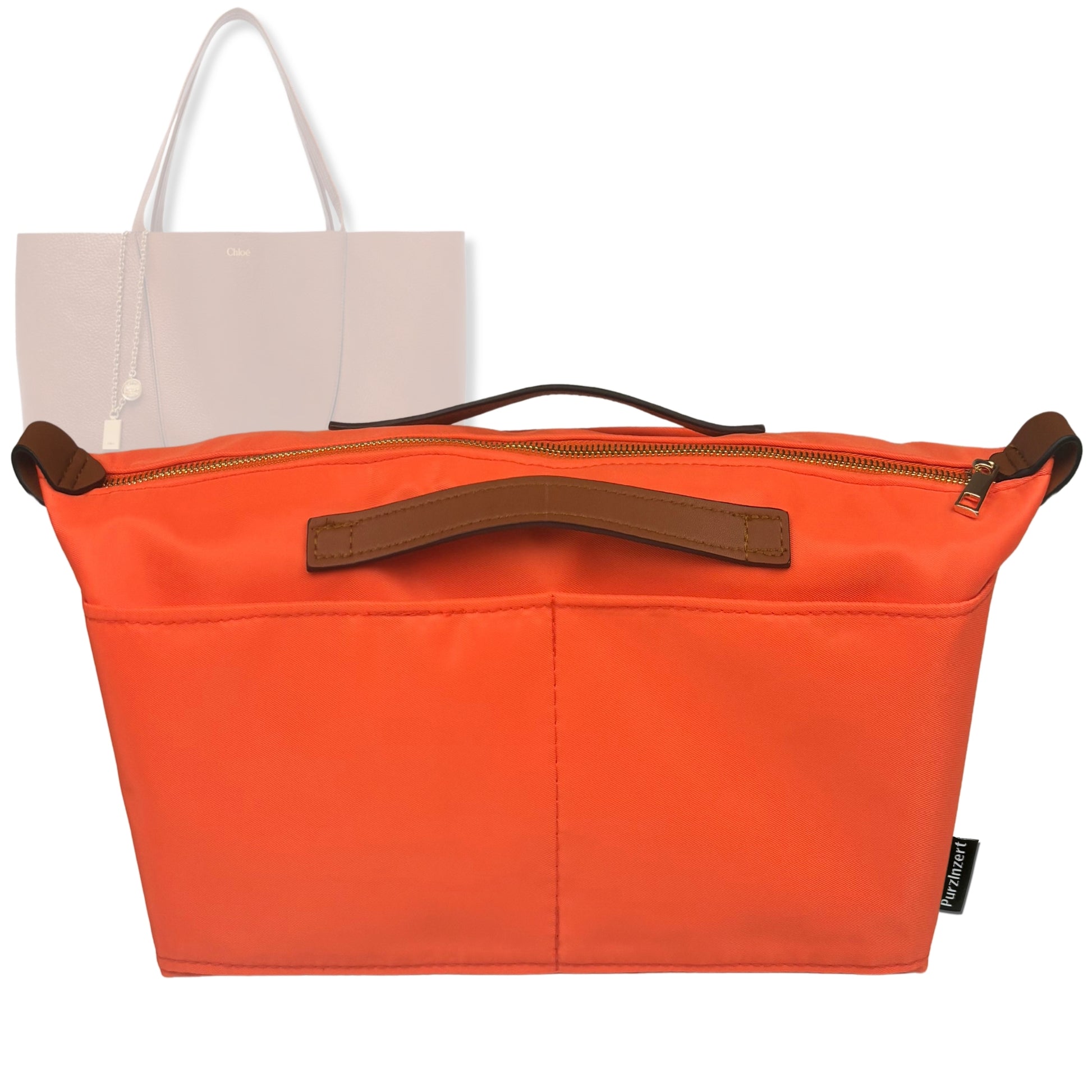Bag Insert for (Chloe, Spin east-west tote) Organizer Tote Purse Organiser Liner Shaper [Premium Nylon Material]