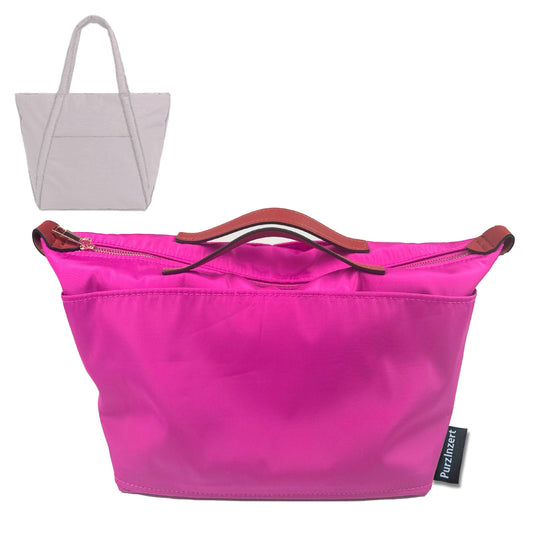 Bag Insert for (Baggu, Cloud Bag) Organizer Tote Purse Organiser Liner Shaper [Premium Nylon Material]