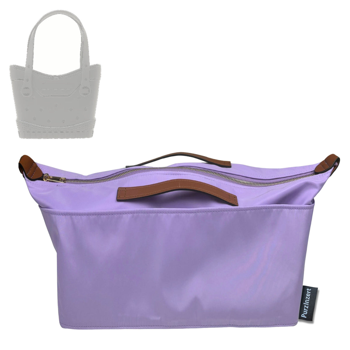 Bag Insert for (Crocs, Classic Small Tote) Organizer Tote Purse Organiser Liner Shaper [Premium Nylon Material]