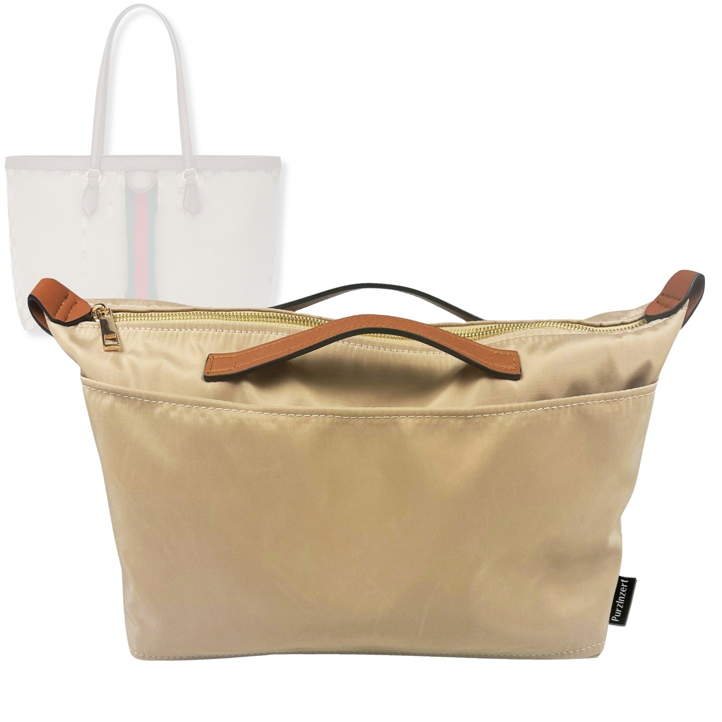 Bag Insert for (Gucci, Ophidia GG Large Tote) Organizer Tote Purse Organiser Liner Shaper [Premium Nylon Material]
