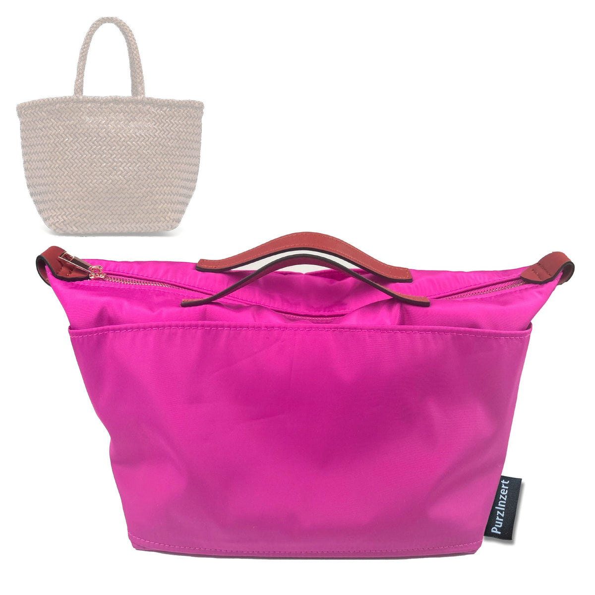 Bag Insert for (Dragon Diffusion, Grace Basket Small) Organizer Tote Purse Organiser Liner Shaper [Premium Nylon Material]