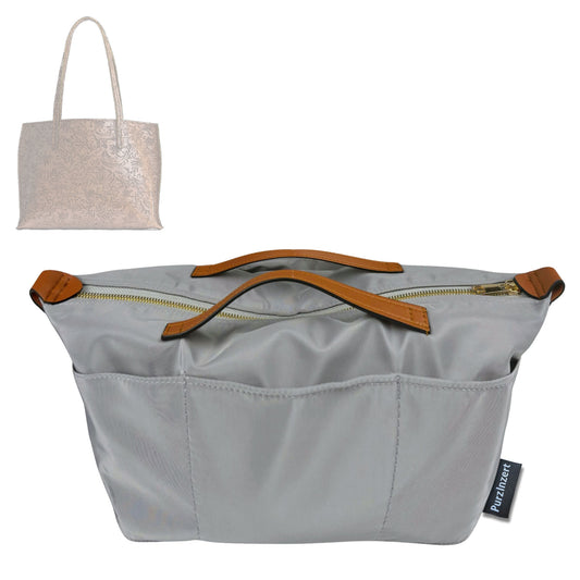 Bag Insert for (Portland Leather Goods, August Tote Medium) Organizer Tote Purse Organiser Liner Shaper [Premium Nylon Material]