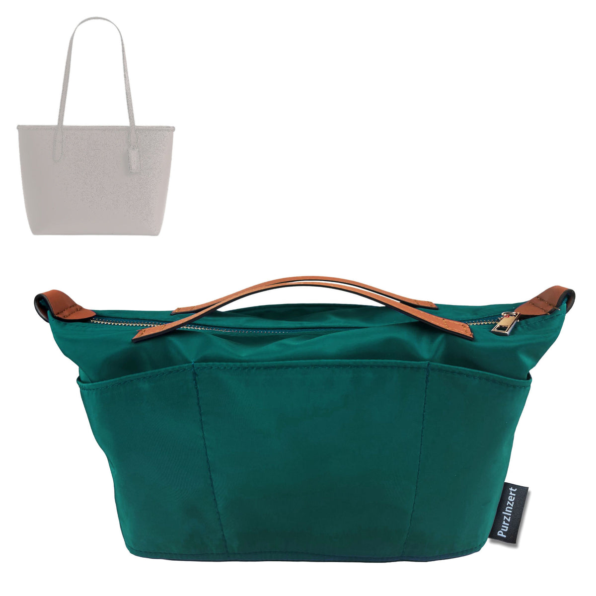 Bag Insert for (Coach, Medium City Tote) Organizer Tote Purse Organiser Liner Shaper [Premium Nylon Material]