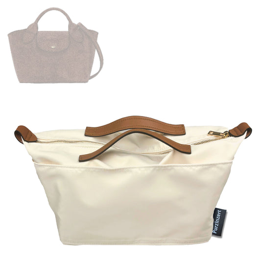 Bag Insert for (Longchamp, Épure XS Tote bag) Organizer Tote Purse Organiser Liner Shaper [Premium Nylon Material]