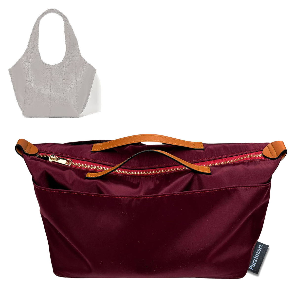 Bag Insert for (RSVP, RSVP Parachute Medium) Organizer Tote Purse Organiser Liner Shaper [Premium Nylon Material]