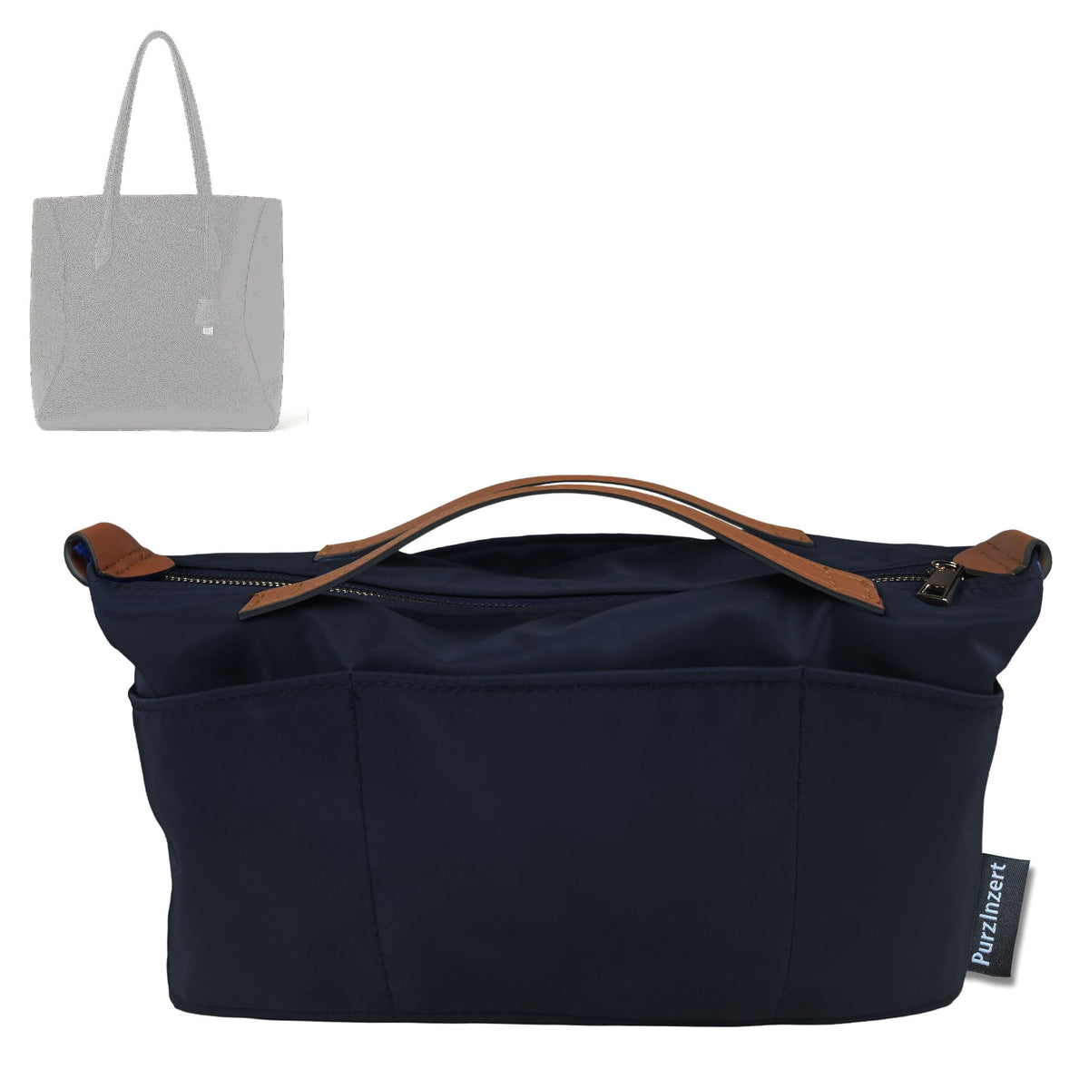 Bag Insert for (Loro Piana, Needle Shopper) Organizer Tote Purse Organiser Liner Shaper [Premium Nylon Material]