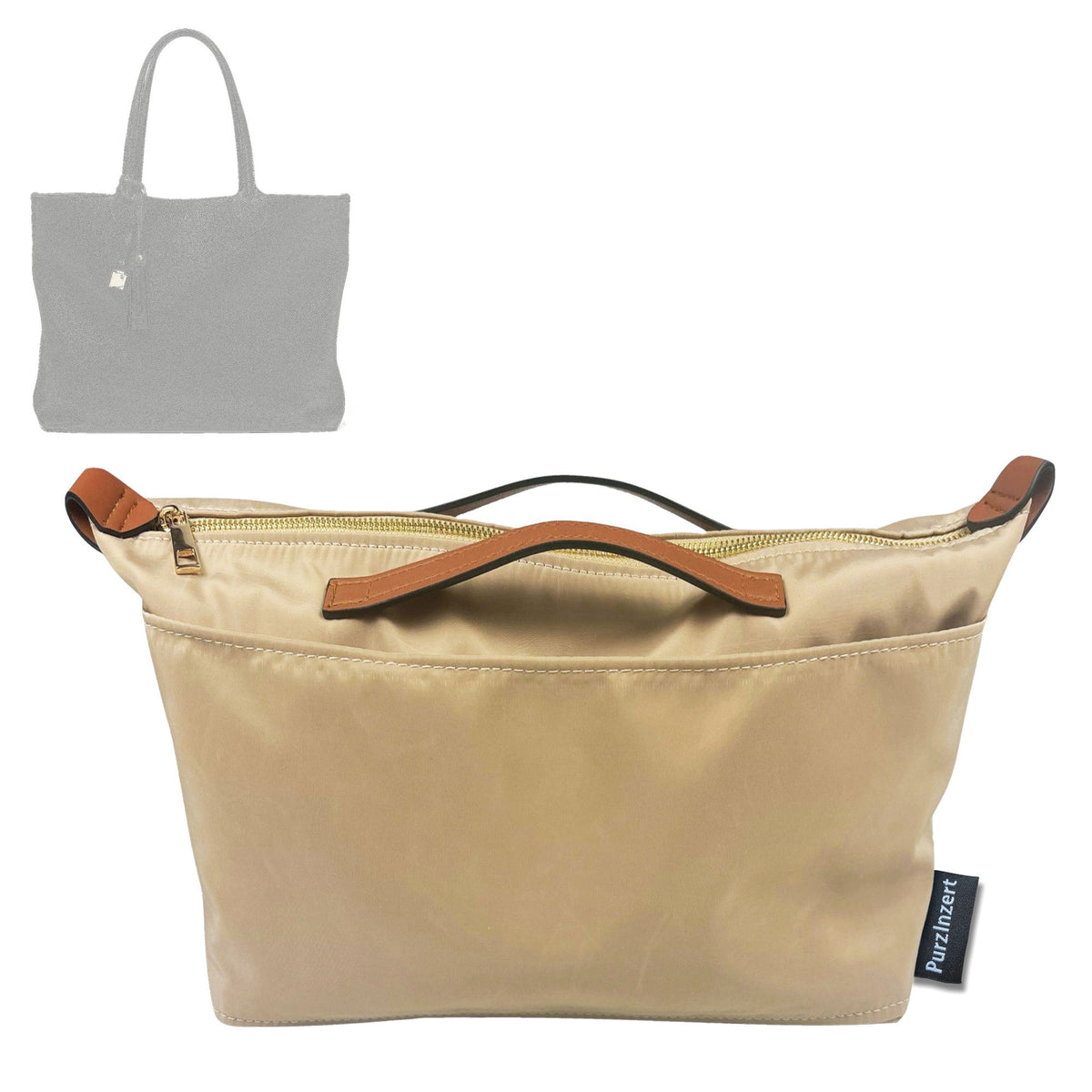 Bag Insert for (Aspinal of London, Hudson Tote) Organizer Tote Purse Organiser Liner Shaper [Premium Nylon Material]