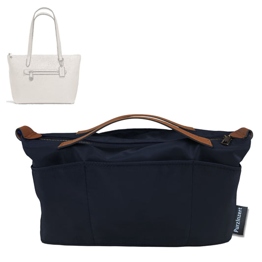 Bag Insert for (Coach, Taylor Tote CC402) Organizer Tote Purse Organiser Liner Shaper [Premium Nylon Material]