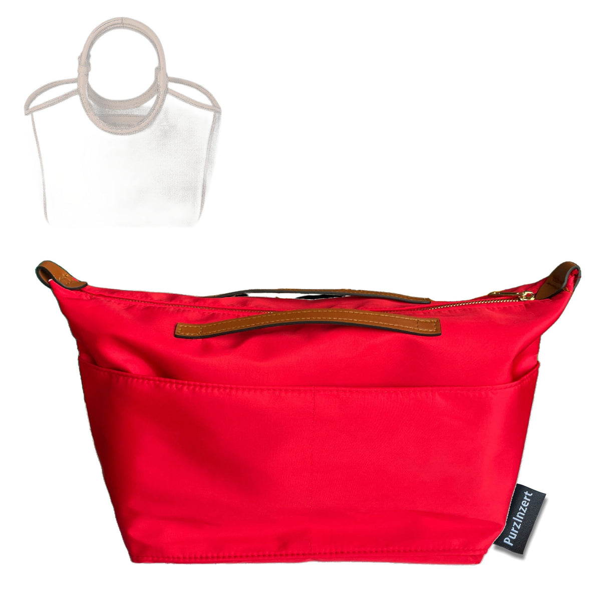 Bag Insert for (Miu Miu, Small Ivy Canvas Bag) Organizer Tote Purse Organiser Liner Shaper [Premium Nylon Material]