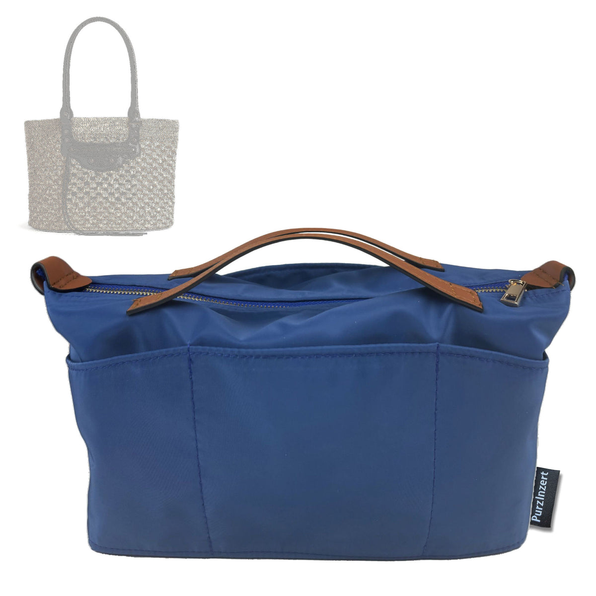 Bag Insert for (Balenciaga, Le City Basket Medium) Organizer Tote Purse Organiser Liner Shaper [Premium Nylon Material]