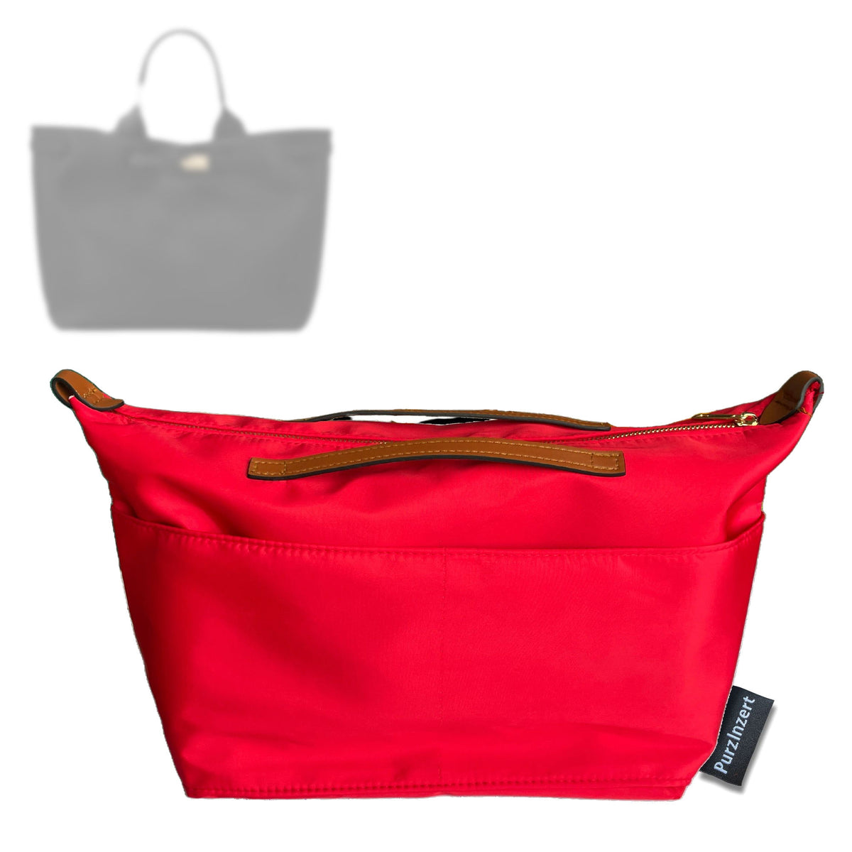 Bag Insert for (Longchamp, Le Smart L Tote Bag) Organizer Tote Purse Organiser Liner Shaper [Premium Nylon Material]