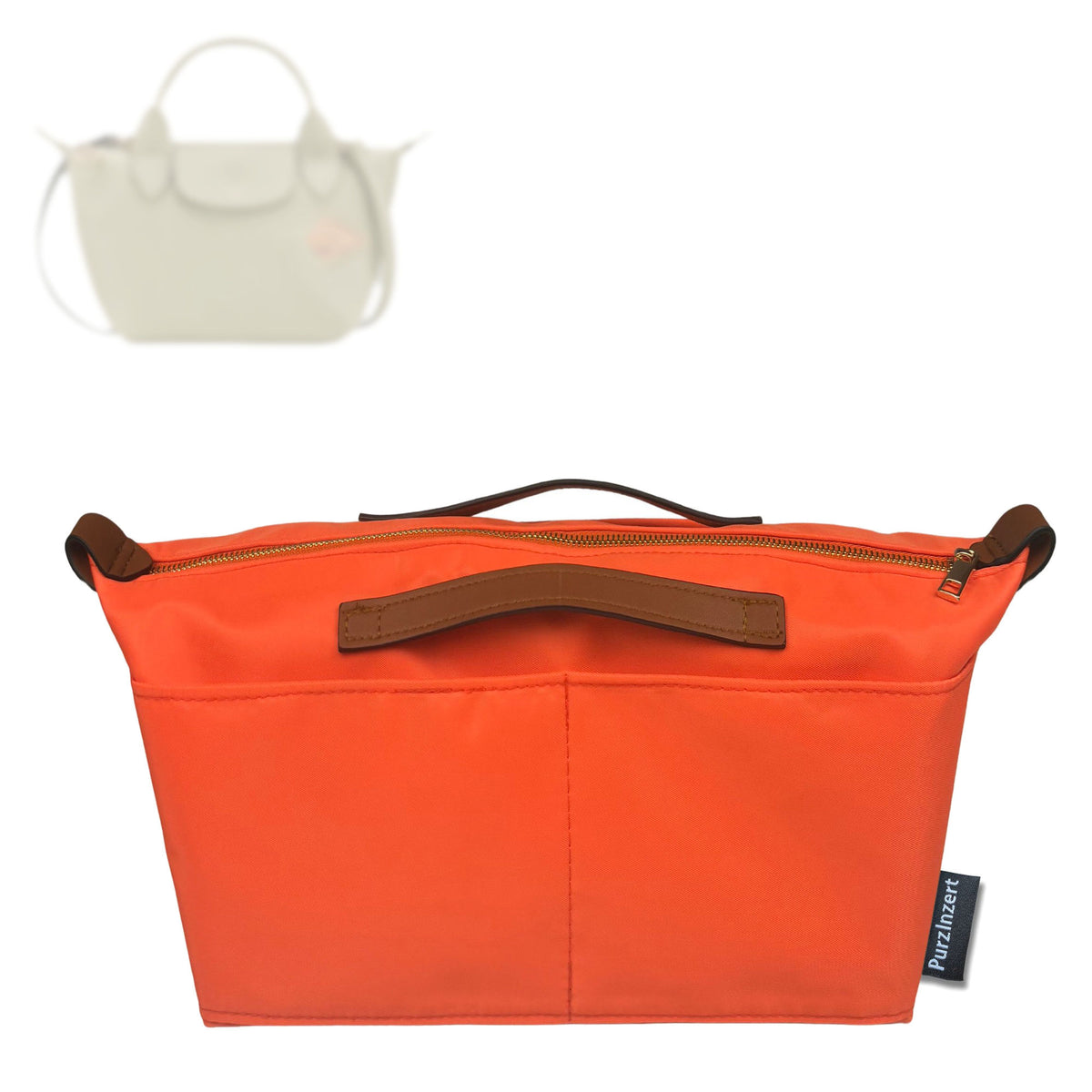 Bag Insert for (Longchamp, Le Pliage Xtra XS Handbag L1500HJJ) Organizer Tote Purse Organiser Liner Shaper [Premium Nylon Material]