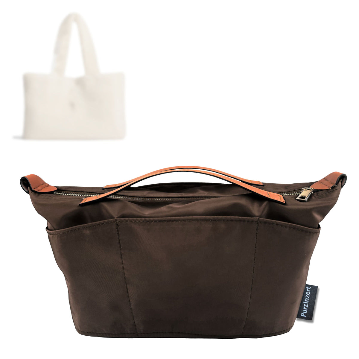 Bag Insert for (Dior, Dio*Alps Medium Spongy Book Tote) Organizer Tote Purse Organiser Liner Shaper [Premium Nylon Material]