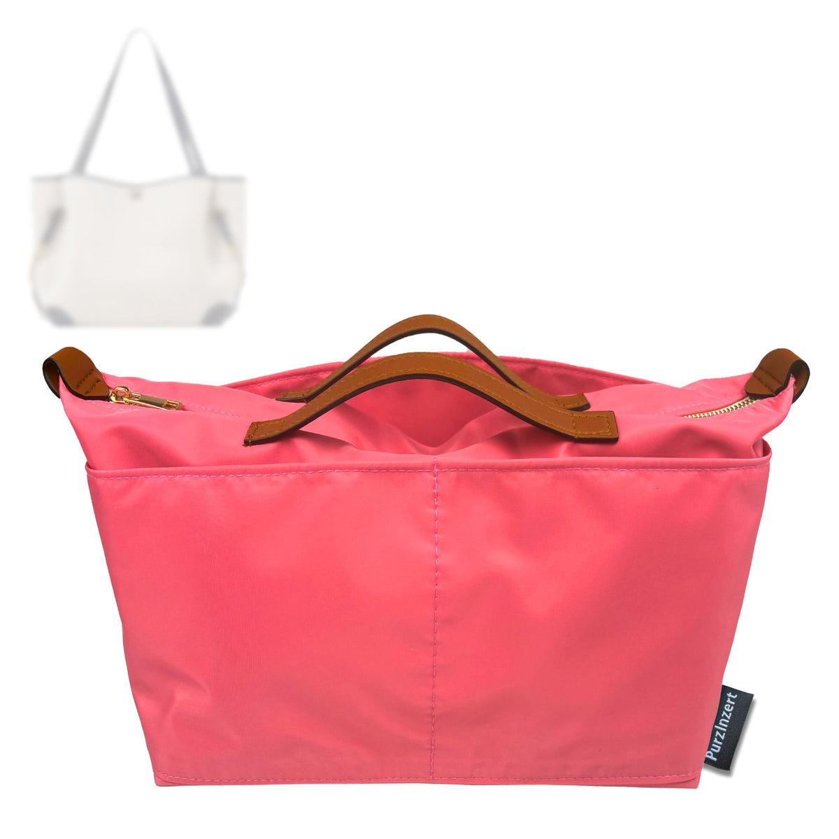 Bag Insert for (Chloe, Medium Clover Double Carry Bag) Organizer Tote Purse Organiser Liner Shaper [Premium Nylon Material]