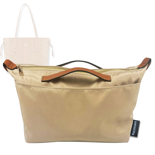 Bag Insert for (MCM, Reversible Liz Small) Organizer Tote Purse Organiser Liner Shaper [Premium Nylon Material]