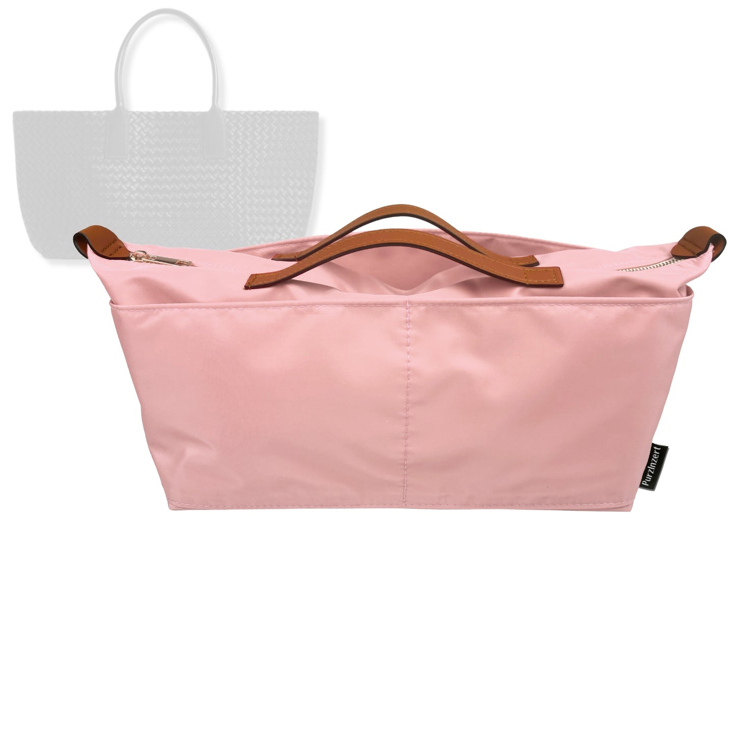 Bag Insert for (Bottega Veneta, Mini Cabat) Organizer Tote Purse Organiser Liner Shaper [Premium Nylon Material]