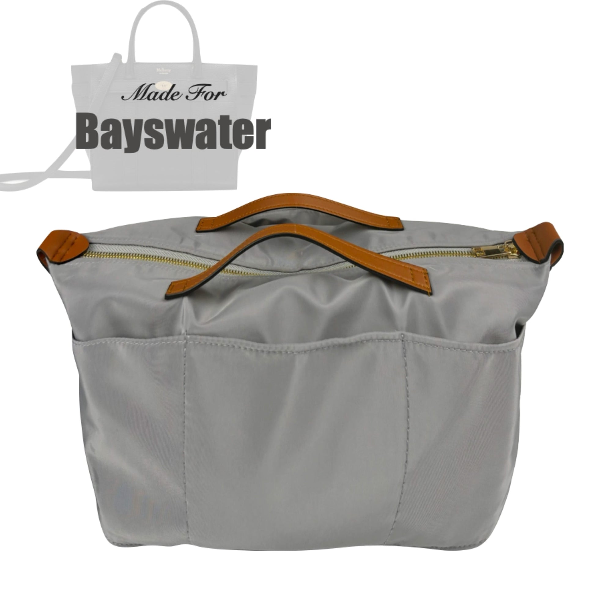 [Mulberry Micro Zipped Bayswater] Bag Organizer (Nylon, ZipHandle)