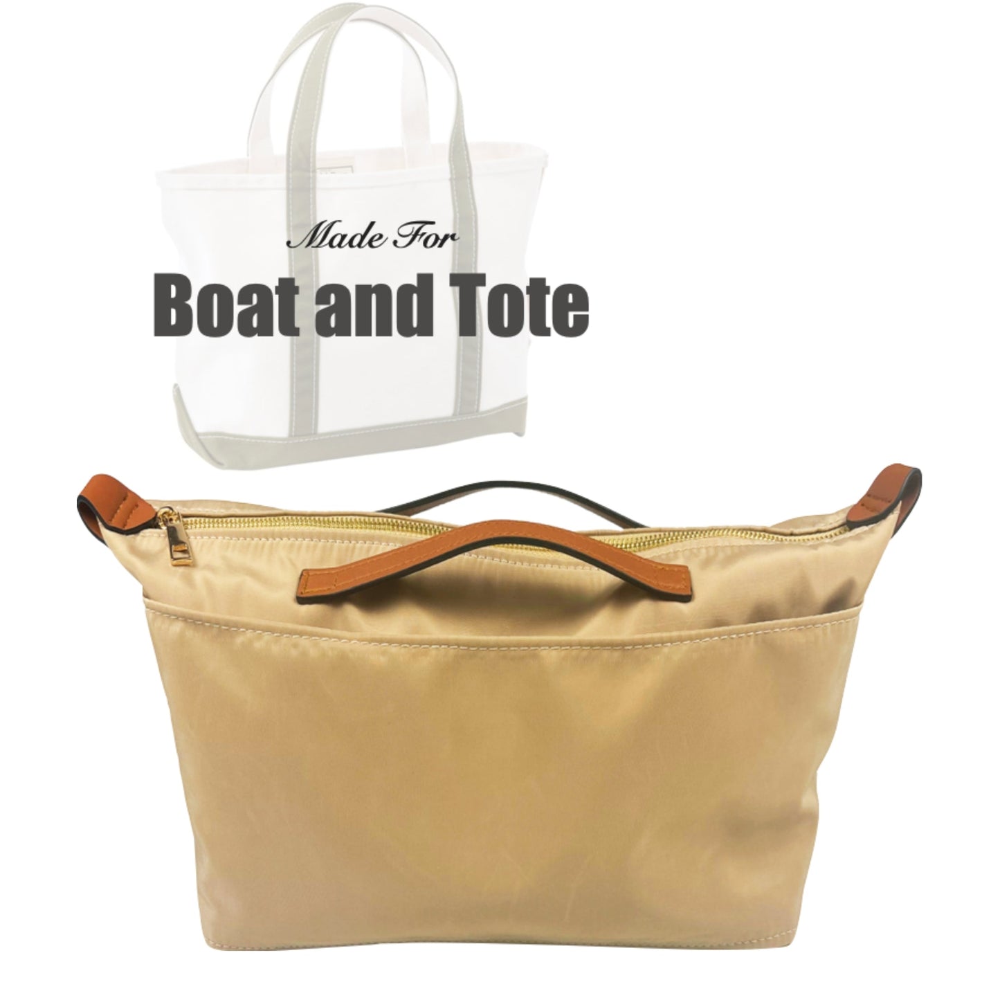 [L.L.Bean Boat and Tote - Medium] Bag Organizer (Nylon, ZipHandle)