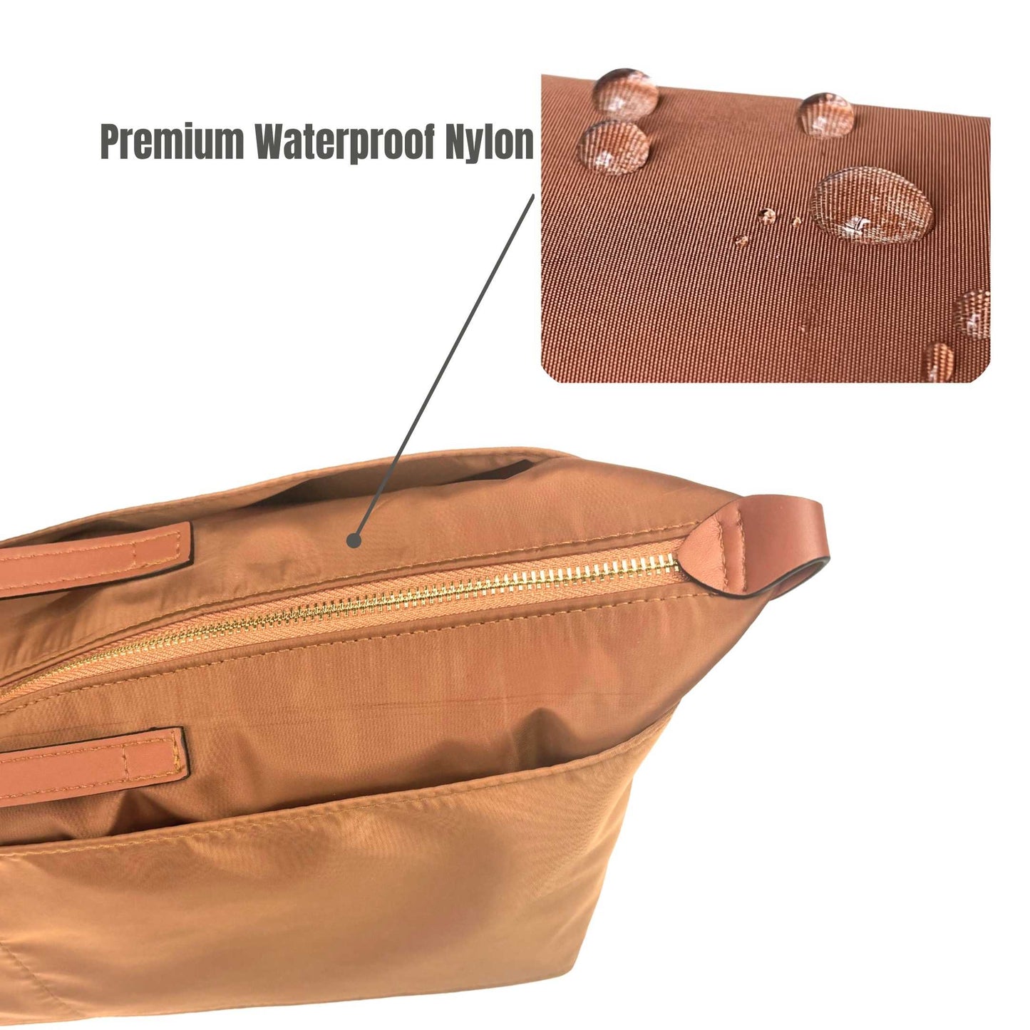 Bag Insert for (DeMellier, Midi New York) Organizer of Nylon Fabric